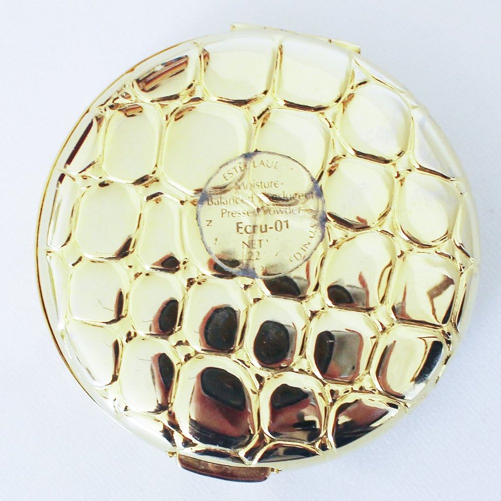 Vintage Estee Lauder Golden Alligator Compact - Picture 2 of 4